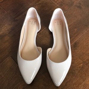 Patent Nude Peach Flats